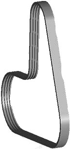 Ремень приводной поликлиновый для китайского автомобиля Chery Amulet (A11-3701315BA)
