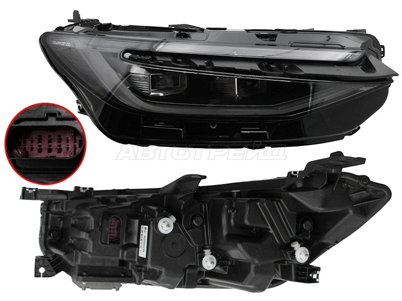 Фара правая LED для китайского автомобиля Chery Arrizo 8 (605000545AA)