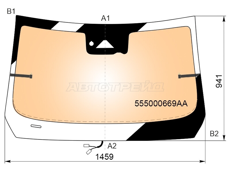 Стекло лобовое FUYAO Д/Д Полный обогрев Молдинг Камера для китайского автомобиля Chery Arrizo 8 (555000669AA,)