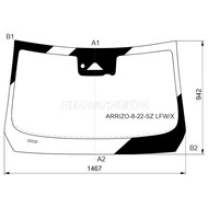 Стекло лобовое XYG Д/Д Полный обогрев Молдинг Камера для Chery Arrizo 8 (555000669AA,)