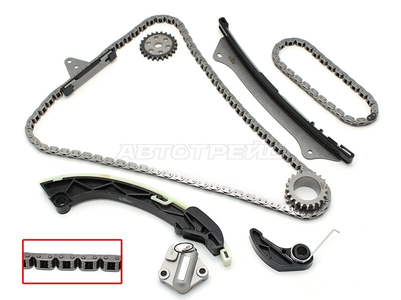 Комплект цепи ГРМ ET15B 1.5 аналог Тайвань 2018-24г для китайского автомобиля Chery Tiggo 4 (77B0323F)
